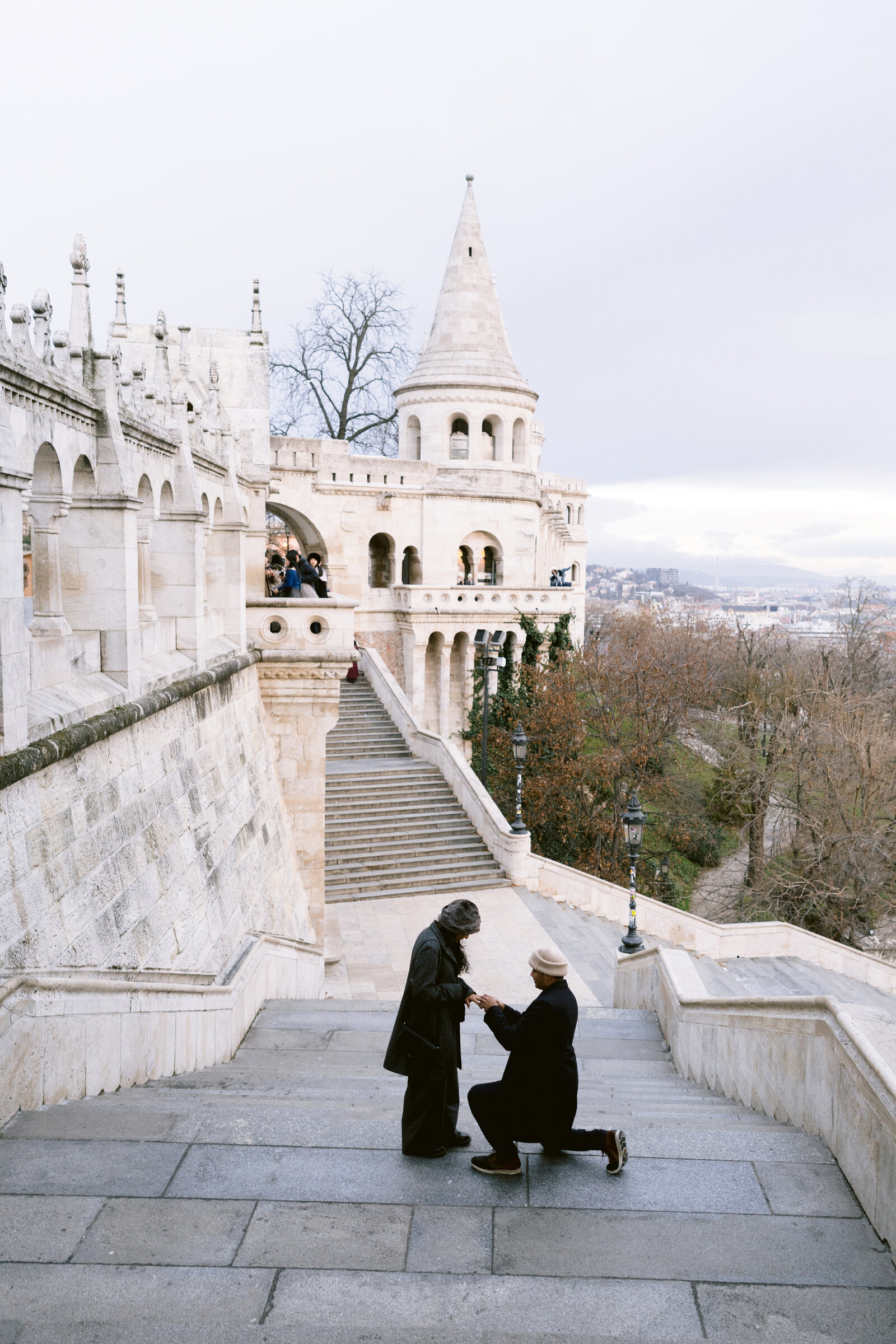 The proposal at Fisherman's Bastion